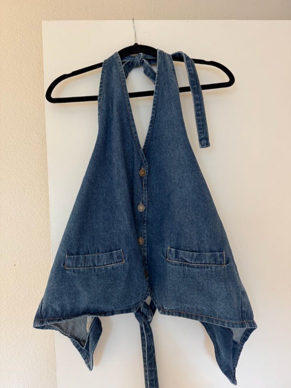 Lioness Backless Denim Top - Size S